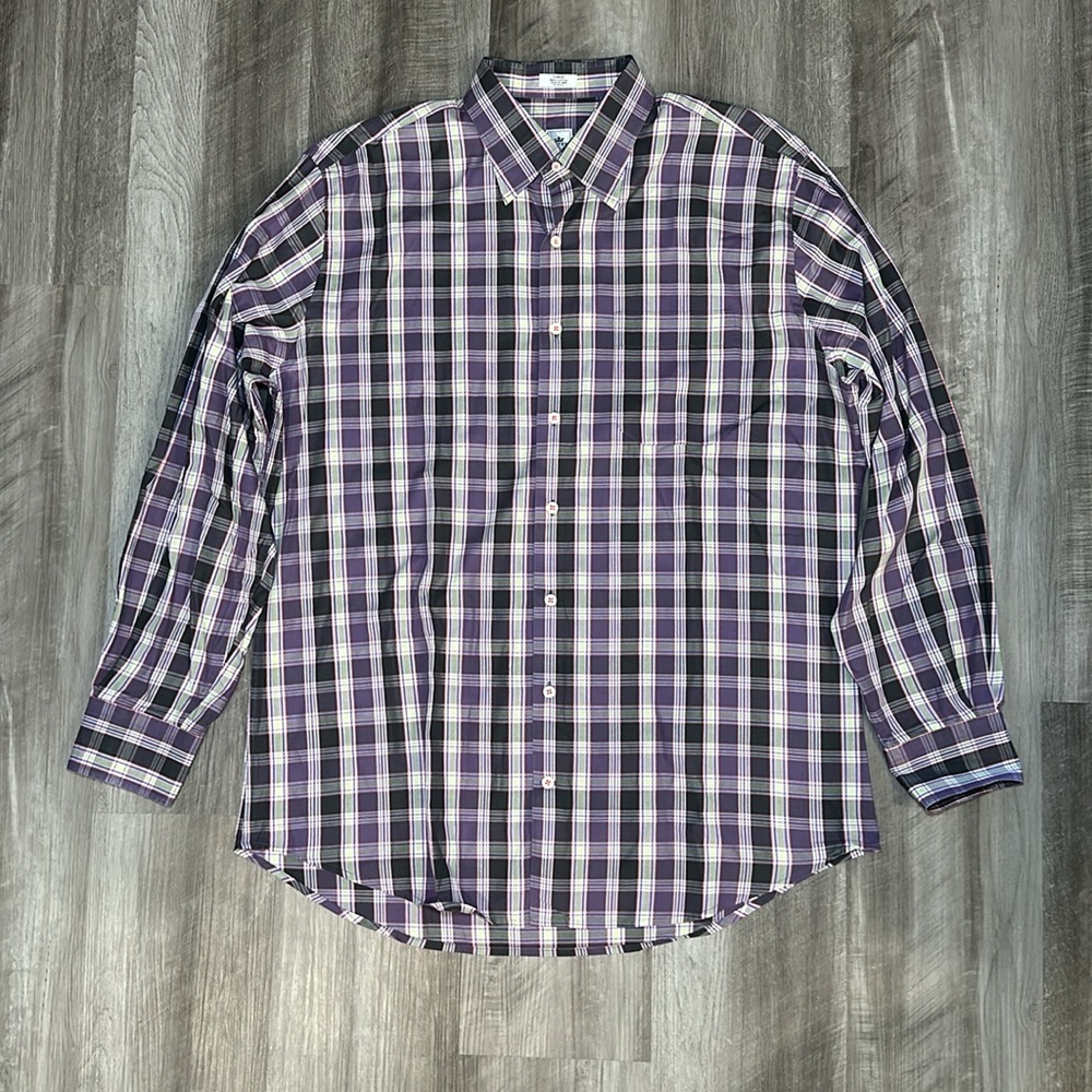 Peter Millar Long Sleeve Button Down Shirt - Large - Picture 2 of 6